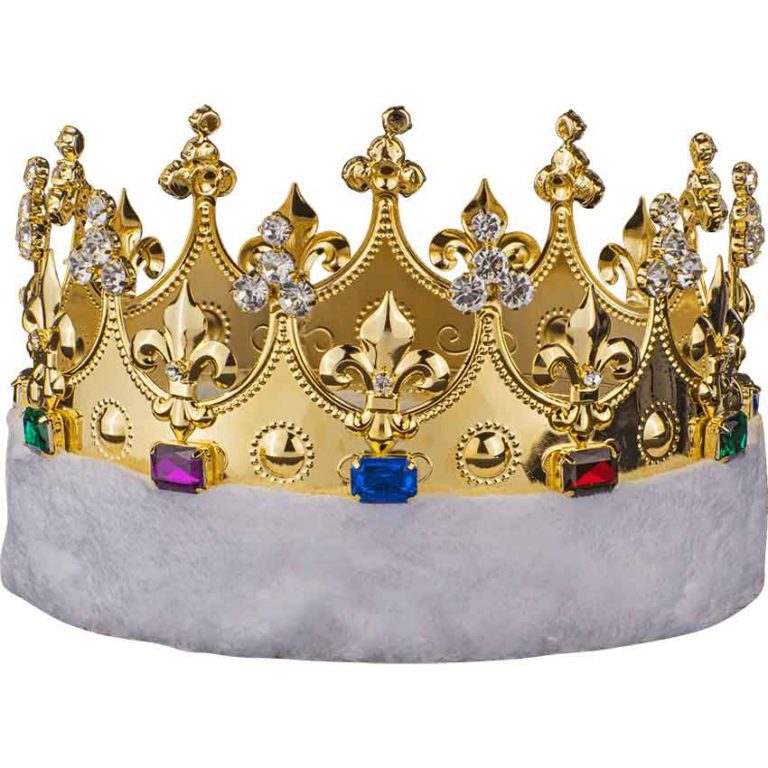 Kings Crown with Faux Fur - 15598 - Medieval Collectibles