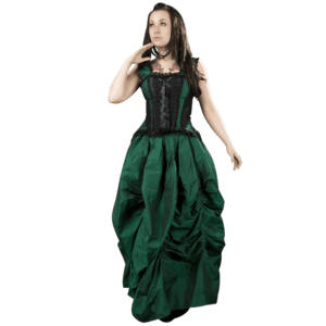 Emerald Taffeta Ball Gown Skirt