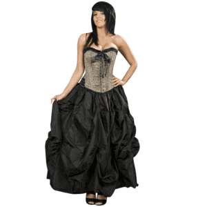 Black Taffeta Ball Gown Skirt