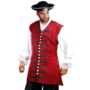 Pirates Captain England Elegant Long Vest