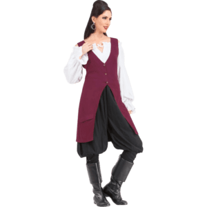 Elizabeth Linen Pirate Vest