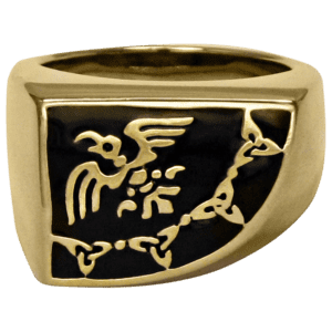 Bronze Raven Banner Ring