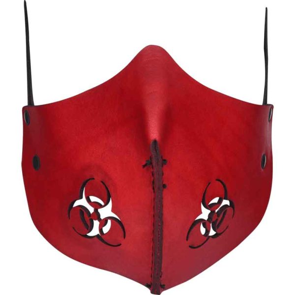 Leather Biohazard Mempo Mask