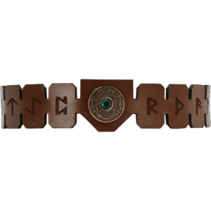 Viking Rune Leather Headband