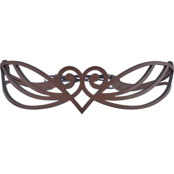 Elven Swirl Leather Headband