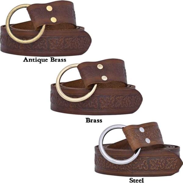 Woodland Embossed Ring Belt