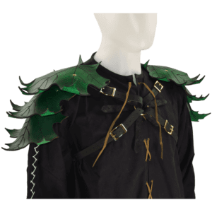 Elven Leaf Leather Pauldron Harness