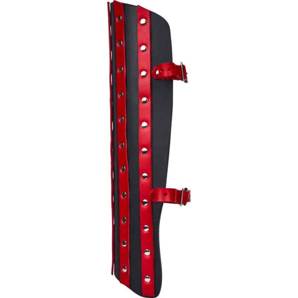 Banded Leather Greaves – 7/8 oz.