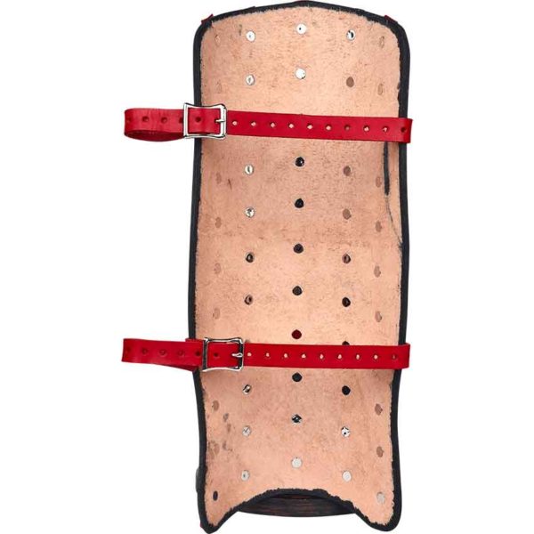 Banded Leather Greaves – 7/8 oz.