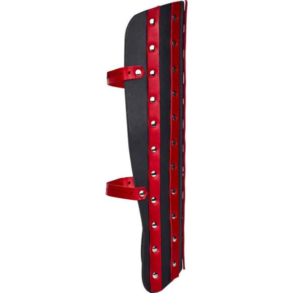 Banded Leather Greaves – 7/8 oz.