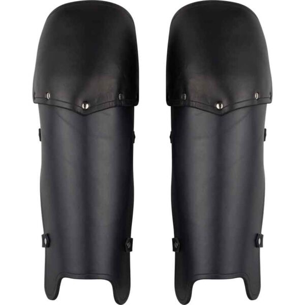 Molded Leather Greaves