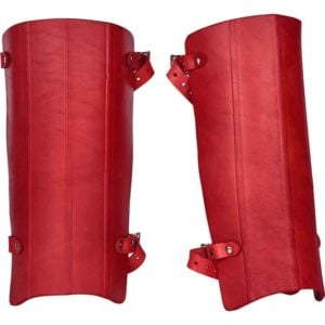 Gothic Leather Greaves