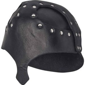 Leather Helm with Nasal Guard