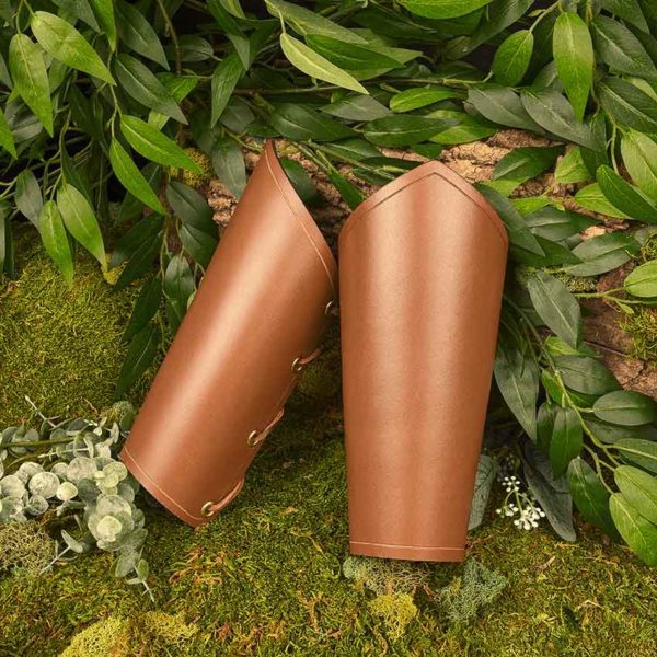 Plain Leather Arm Bracers