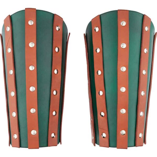 Banded Leather Arm Bracers