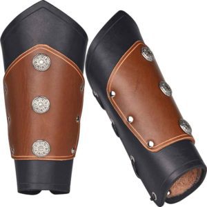 Deluxe Celtic Leather Arm Bracers