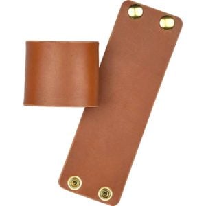 Plain Leather Wrist Cuffs