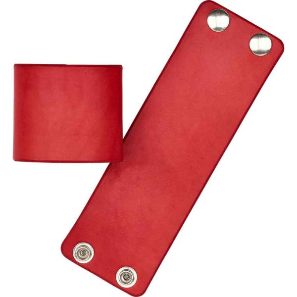 Plain Leather Wrist Cuffs
