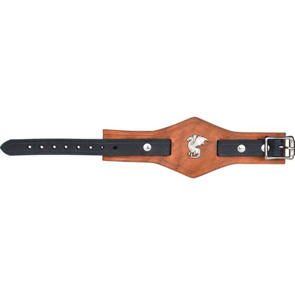 Winged Dragon Leather Wrist Cuffs