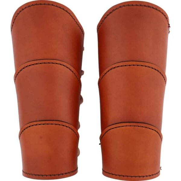 Classic Warrior Leather Arm Bracers