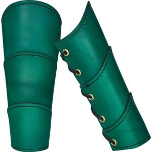 Classic Warrior Leather Arm Bracers