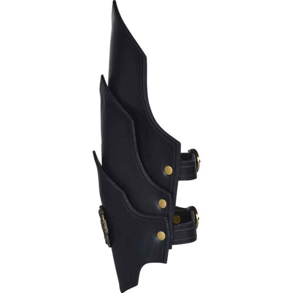 Dueling Dragons Leather Bracers