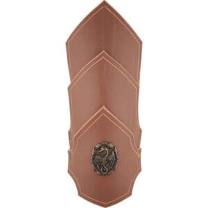 Dueling Dragons Leather Bracers