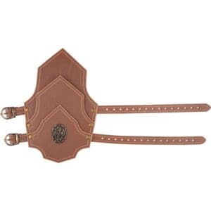 Dueling Dragons Leather Bracers