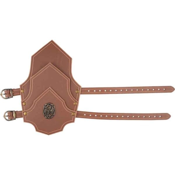 Dueling Dragons Leather Bracers