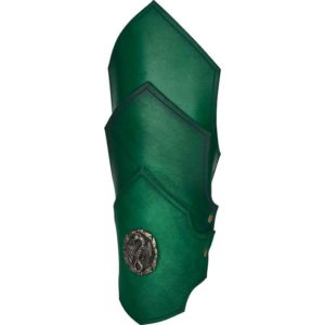 Dueling Dragons Leather Bracers
