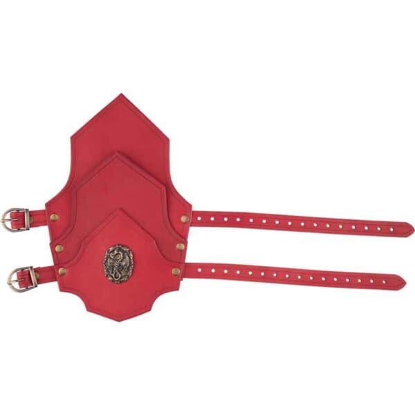Dueling Dragons Leather Bracers