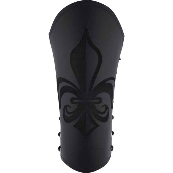 Engraved Fleur de Lis Bracers