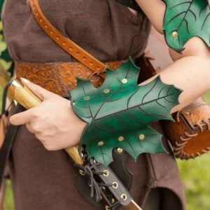 Elven Leaf Wrist Bracers