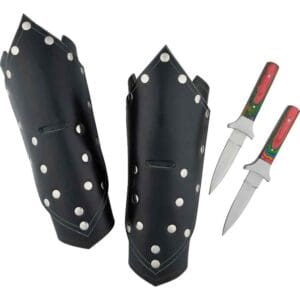 Shield Arm Bracers with Daggers