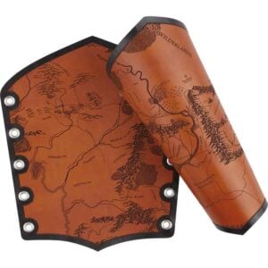 Middle Earth Map Bracers