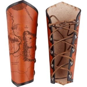 Middle Earth Map Bracers