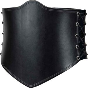 Side Lacing Leather Waist Cincher