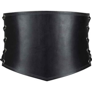 Side Lacing Leather Waist Cincher