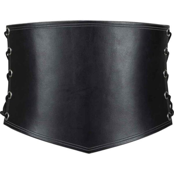 Side Lacing Leather Waist Cincher