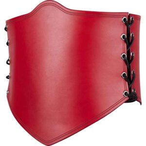 Side Lacing Leather Waist Cincher