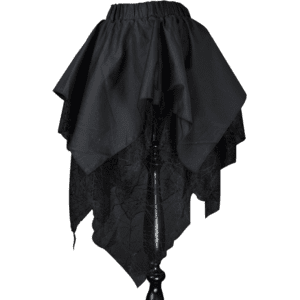 Gothic Black Layered Widow Skirt