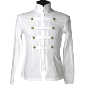 White Cotton Naval Shirt
