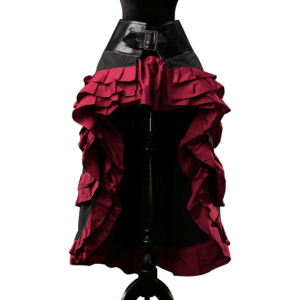Black and Red Vex Skirt
