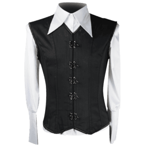 Black Cotton Clasp Shaper Vest