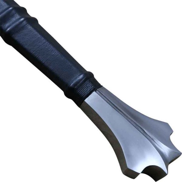 Two Handed Gothic Sword With Scabbard