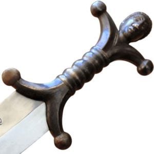 Celtic Anthropomorphic Sword With Scabbard and Belt