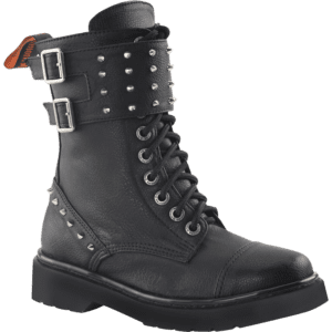 Womens Spiked Combat Boots