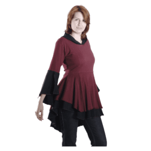Long Length Hooded Blouse