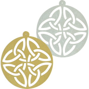 Circle Celtic Knot Ornament Set of 6