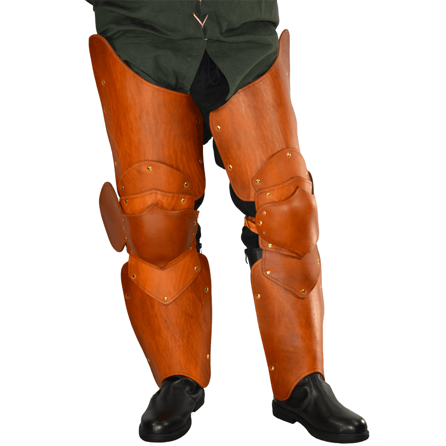 Leather Leg Armour, Greaves & Thigh Armour Medieval Collectibles